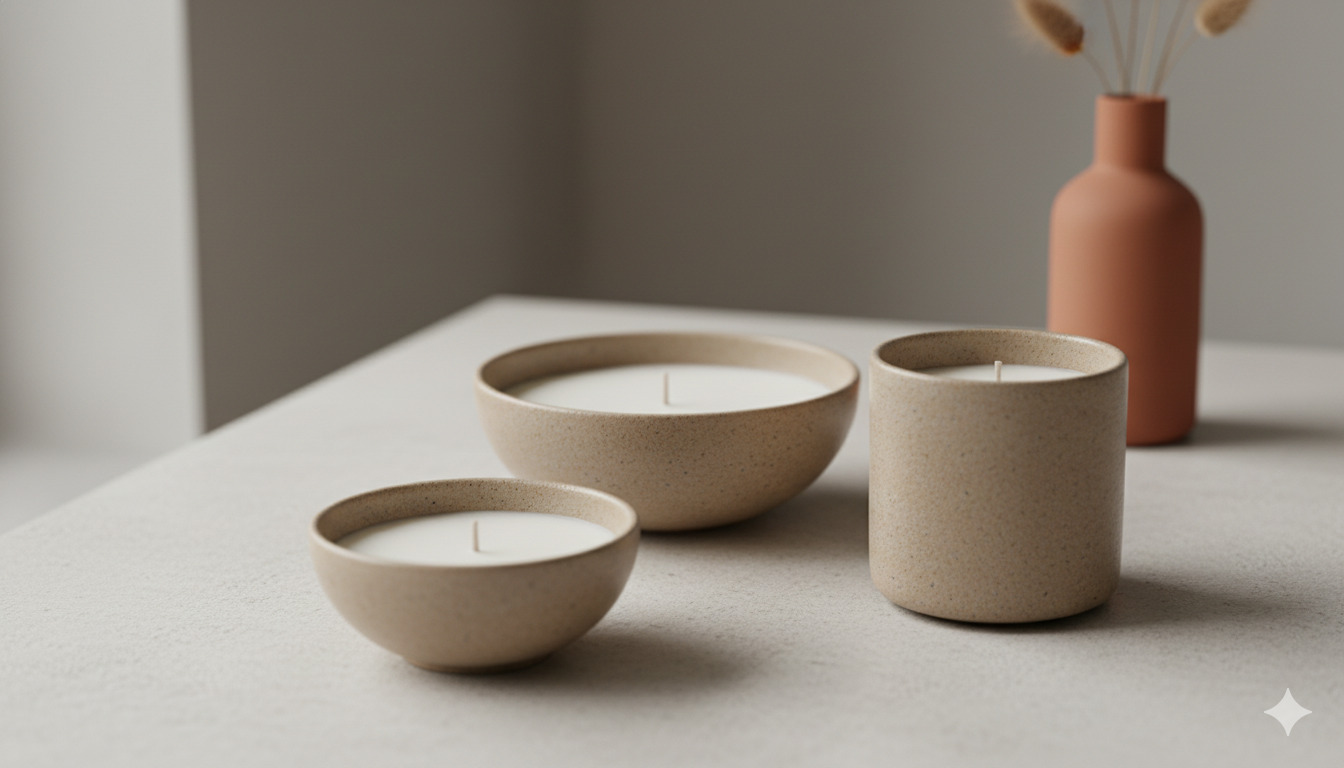 Minimal Stoneware Edition kaarsen