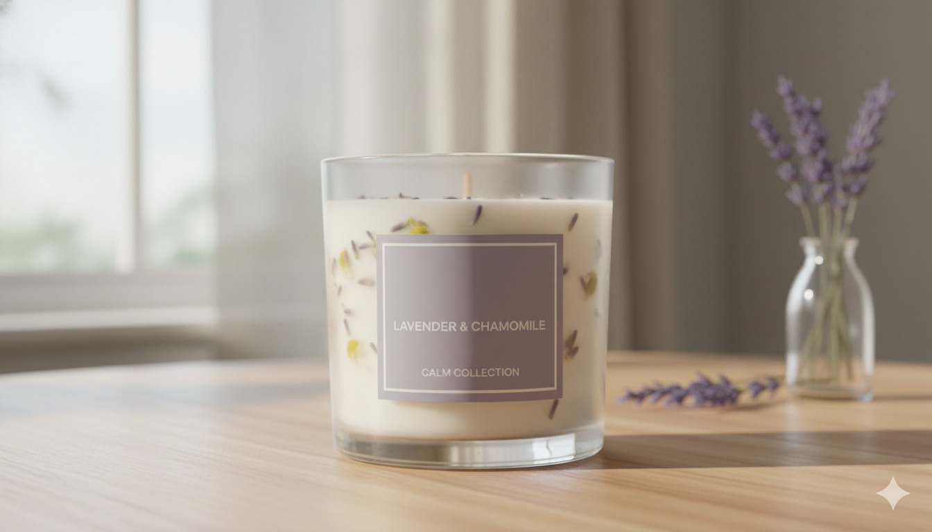 Lavendel & Kamille geurkaars